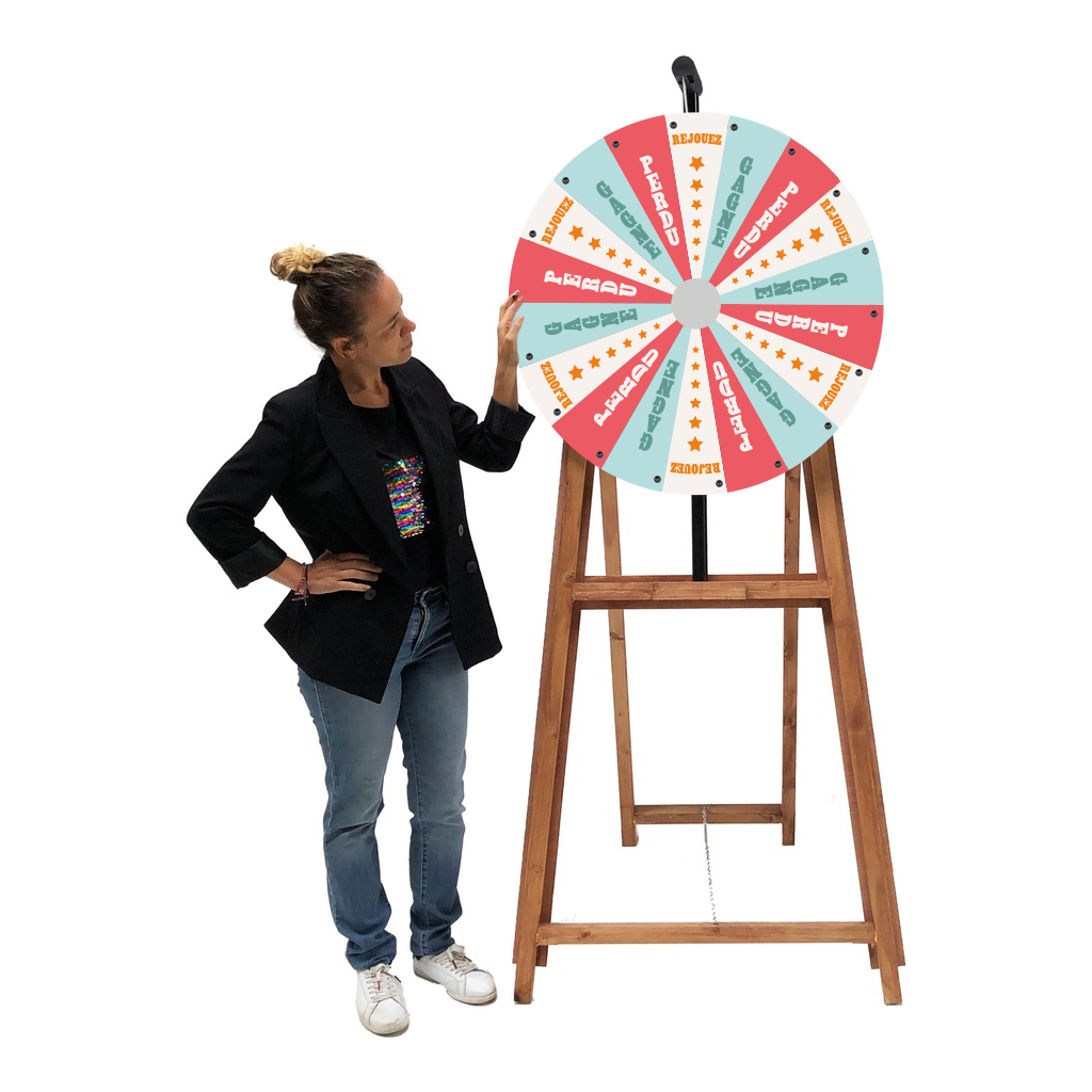 Cabilock Roue De Prix Murale 40 Cm En Plastique Solide, Roue De Jeu De Société Tournante, Accessoire Ludique Pour Fêtes Et Événements, Garçon Et Filles Et Réunions Familiales